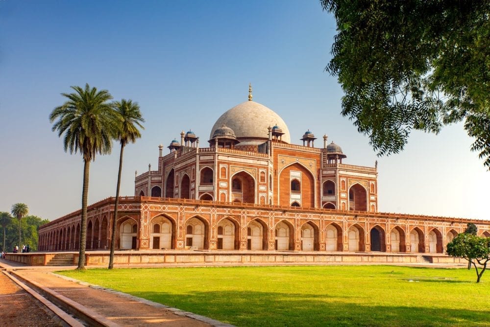 Das Humayun Mausoleum in Delhi : Indiens Goldenes Dreieck Rundreise