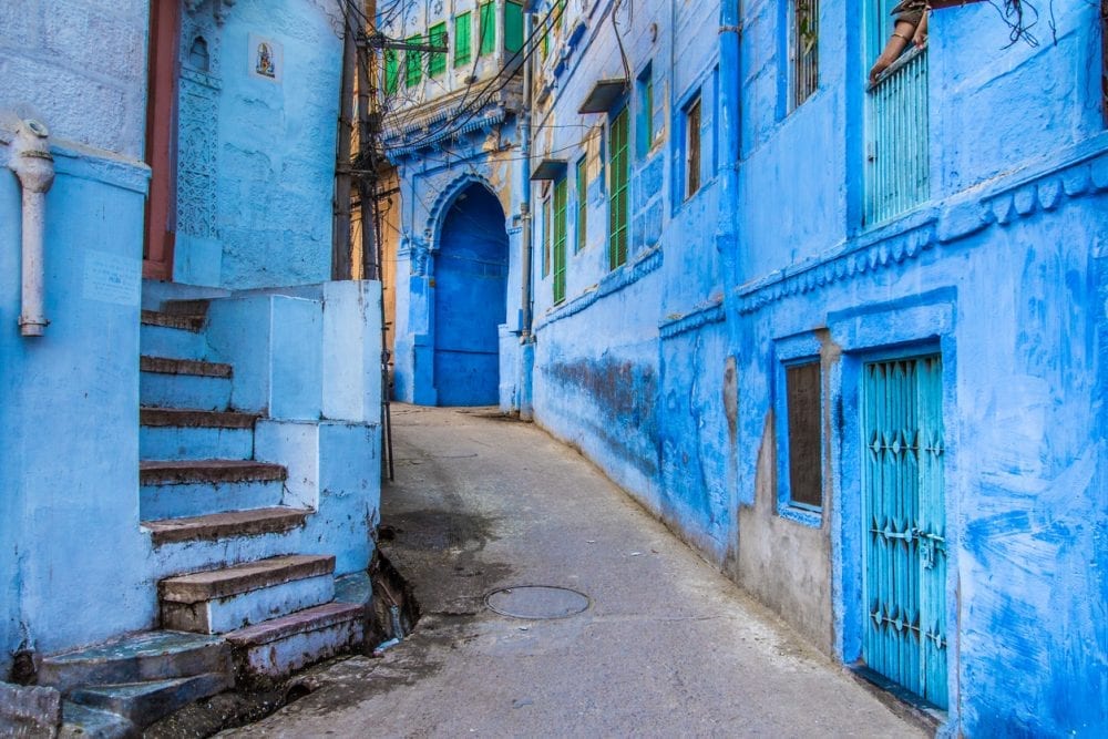 Entdecken Sie die blauen Häuser und Straßen von Jodhpur