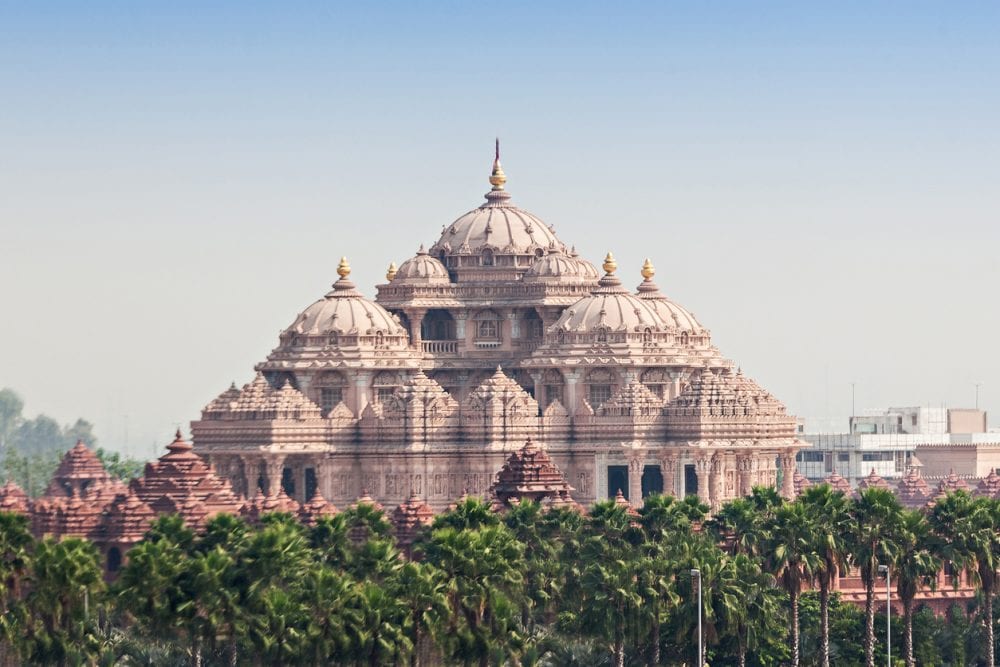 Der Akshardham Tempel in Delhi
