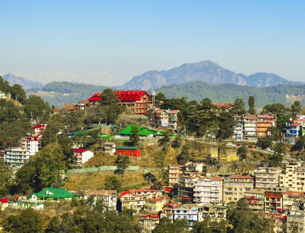 Das wunderschöne Shimla - gelegen in den Ausläufern des Himalaya