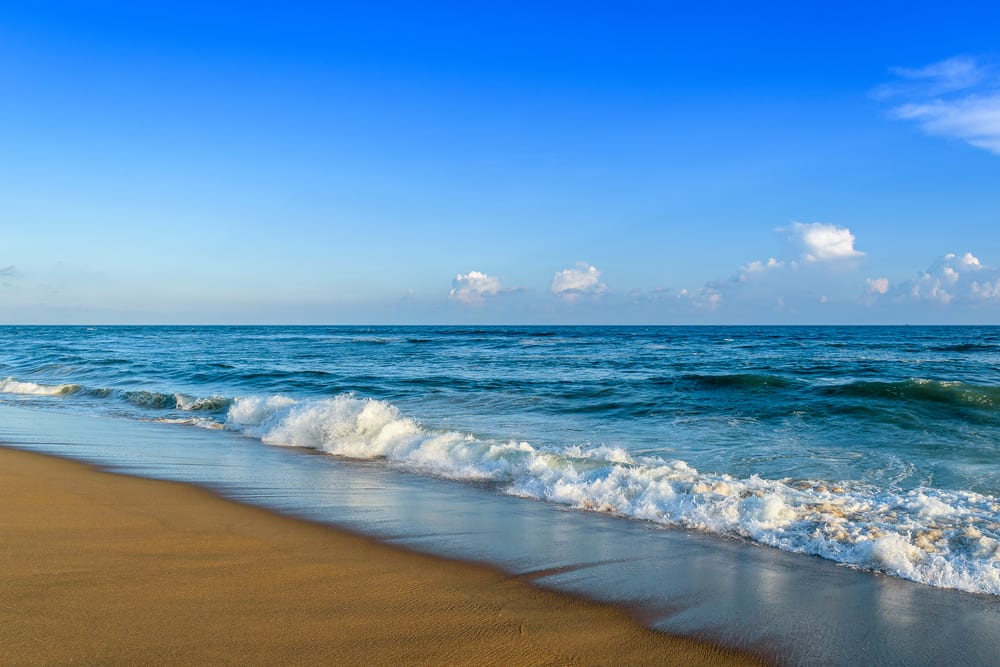 Traumhafter Strand von Puri am Golf von Bengalen