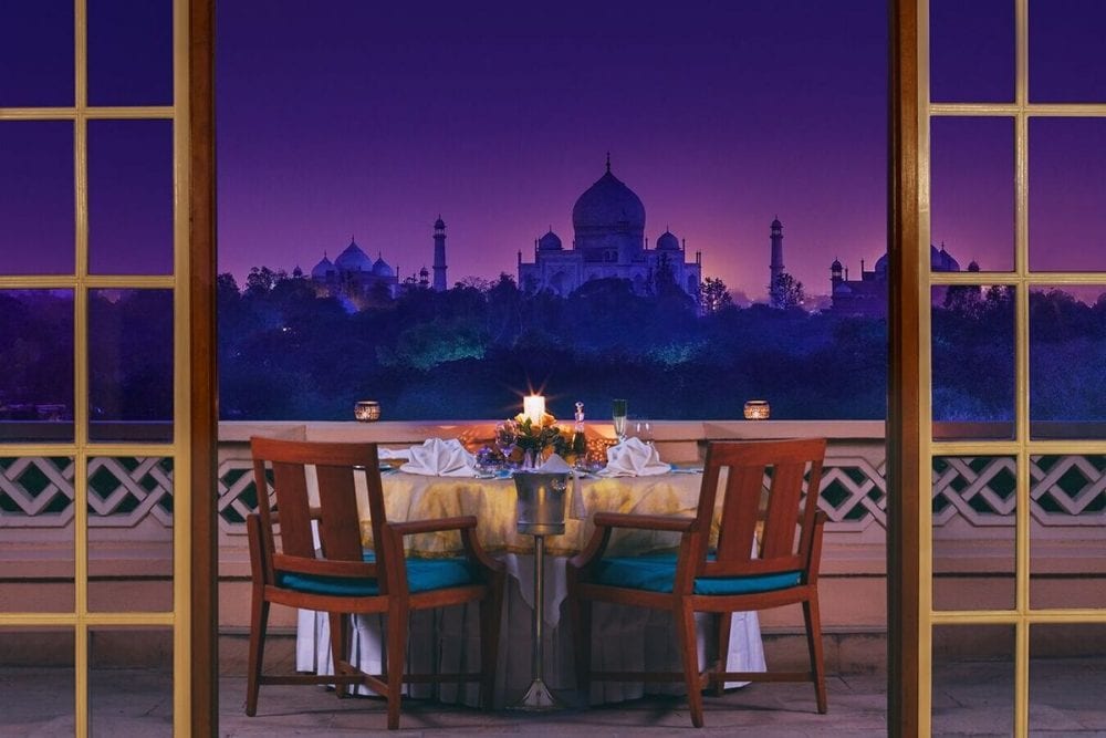 The Oberoi Amarvilas - genießen Sie ein Abendessen mit Blick auf das Taj Mahal in Agra