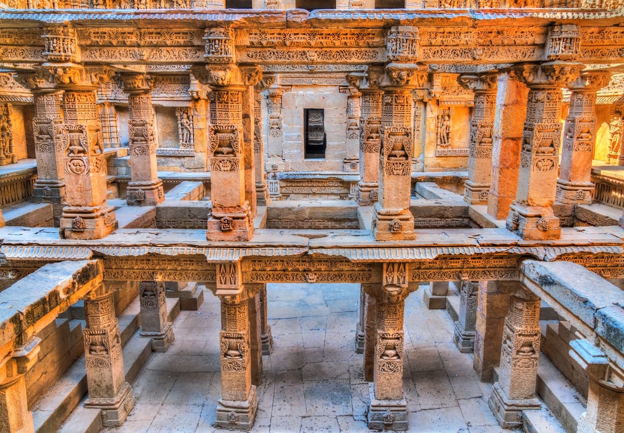 Der Rani-ki-Vav Stufenbrunnen in Patan, Gujarat, Westindien
