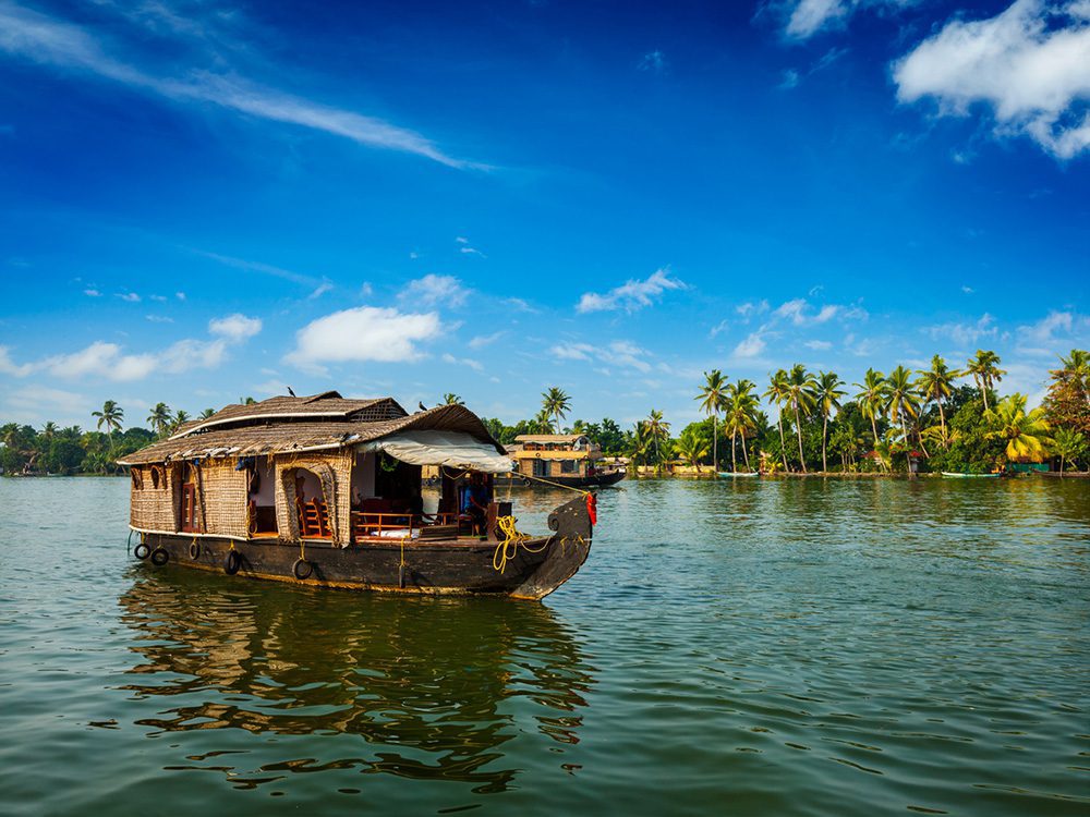 Ein Hausboot in Alappuzha - Kerala Rundreise