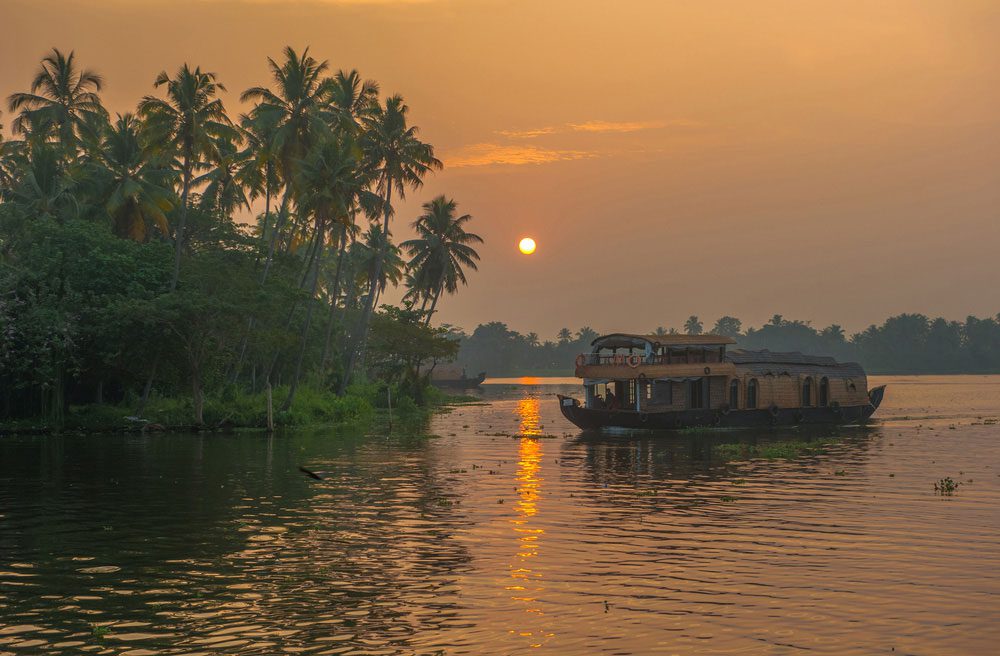 Ein Hausboot bei Alappuzha - Kerala Reise