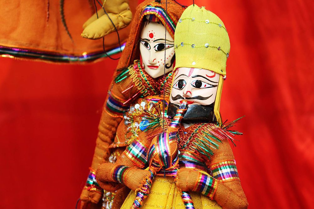 Traditionelle Puppen aus Rajasthan