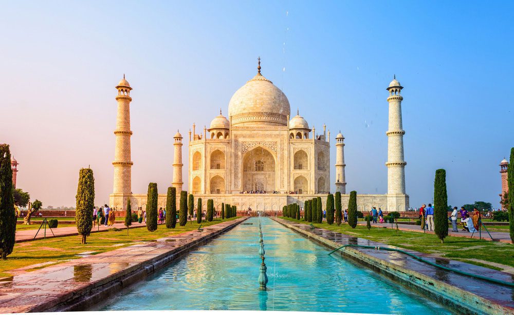 Das Taj Mahal in Agra, Nordindien
